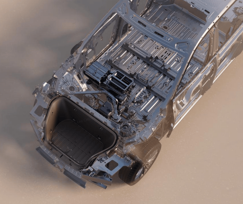 乐道L90挑战卡车追尾前后夹击 50km/h追尾碰撞挑战成功