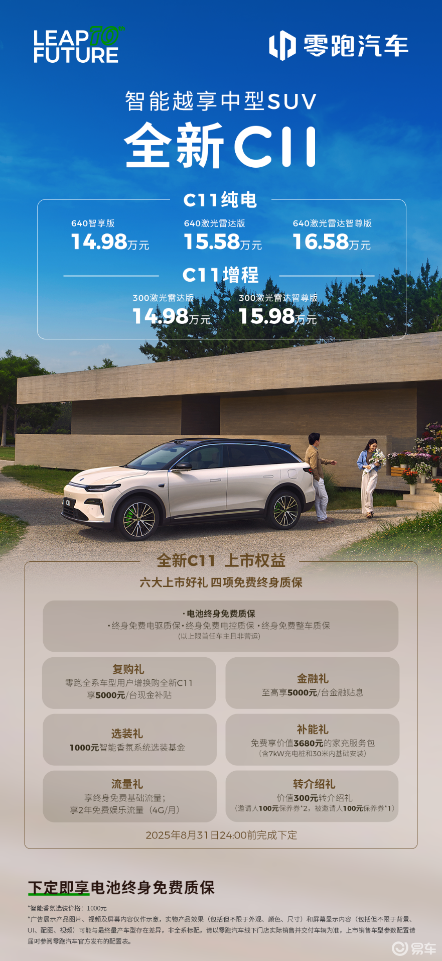 全新 C11 加量不加价,14.98 万起售,六维进阶