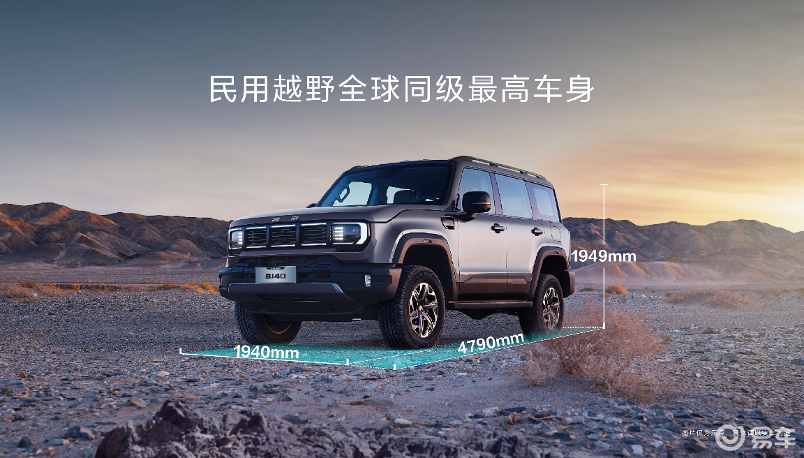 全新BJ40上市,搭载机械式全时四驱系统,有柴油版