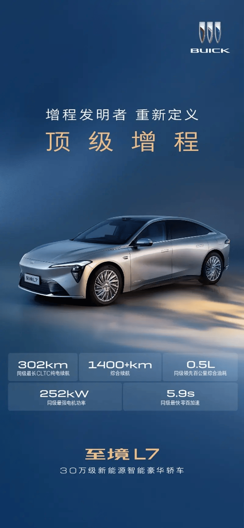 别克至境L7无伪实车曝光 两款新配色/搭1.5T发动机