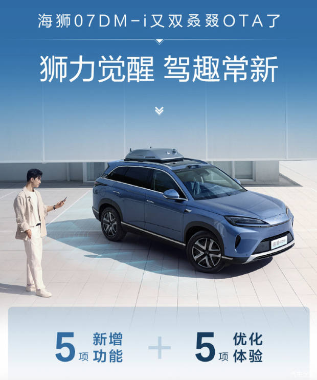 新增5项功能+5项优化体验 海狮07 DM-i进行OTA升级
