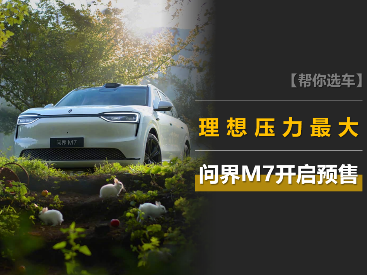 问界M7预售：43分钟订单破10万，理想压力最大？